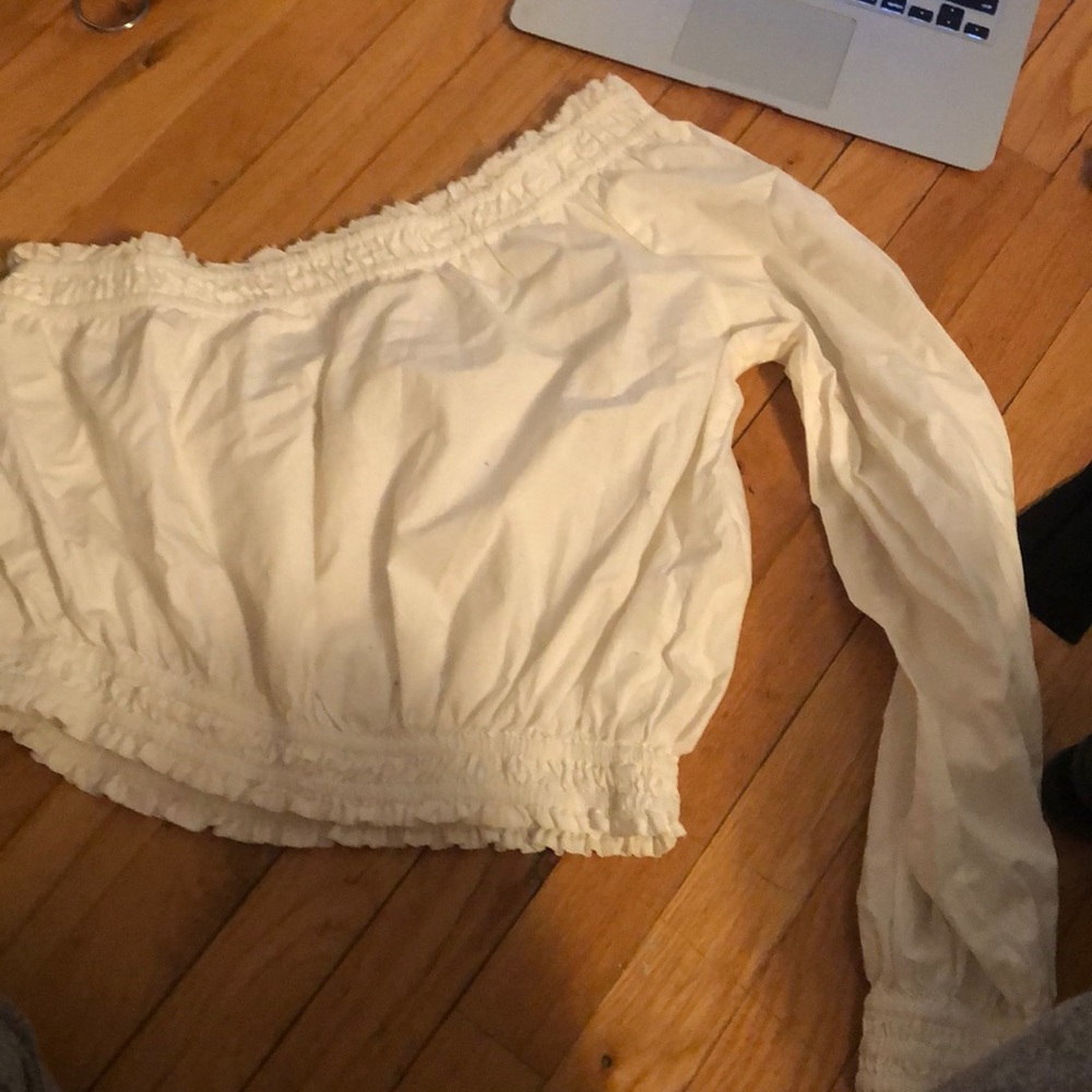 white free people blouse